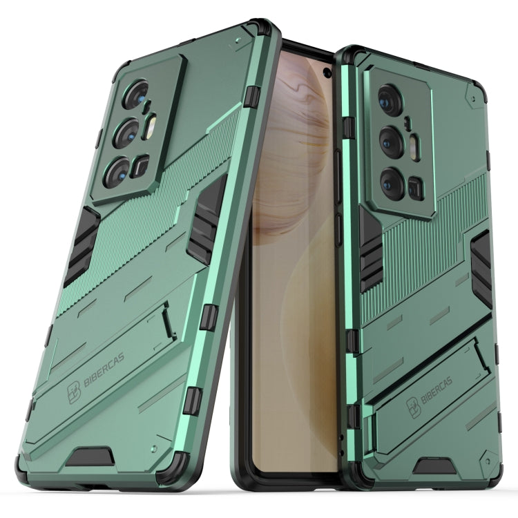 Punk Armor 2 in 1 PC + TPU Shockproof Case with Invisible Holder, For vivo X70 Pro, For vivo X70 Pro+