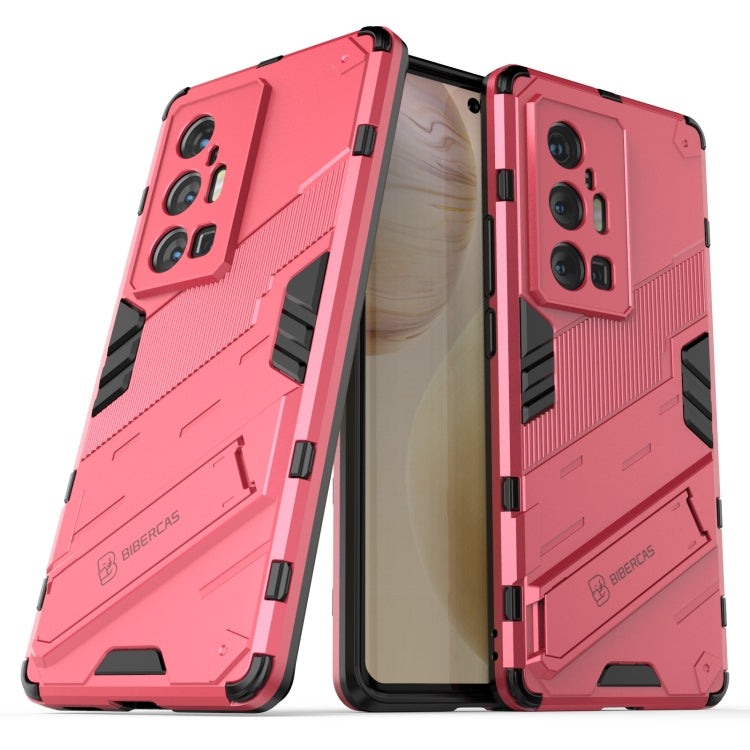 Punk Armor 2 in 1 PC + TPU Shockproof Case with Invisible Holder, For vivo X70 Pro, For vivo X70 Pro+