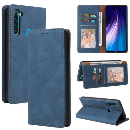 Light blue leather flip phone wallet case with card slots and stand