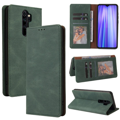 Green leather wallet phone case with card slots and kickstand, flip cover closure