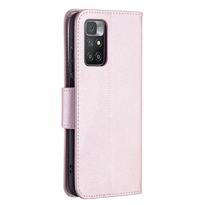 Rose gold PU leather phone wallet case with camera cutout and card slot