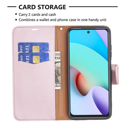 Rose gold PU leather wallet case showing card slots and cash pocket