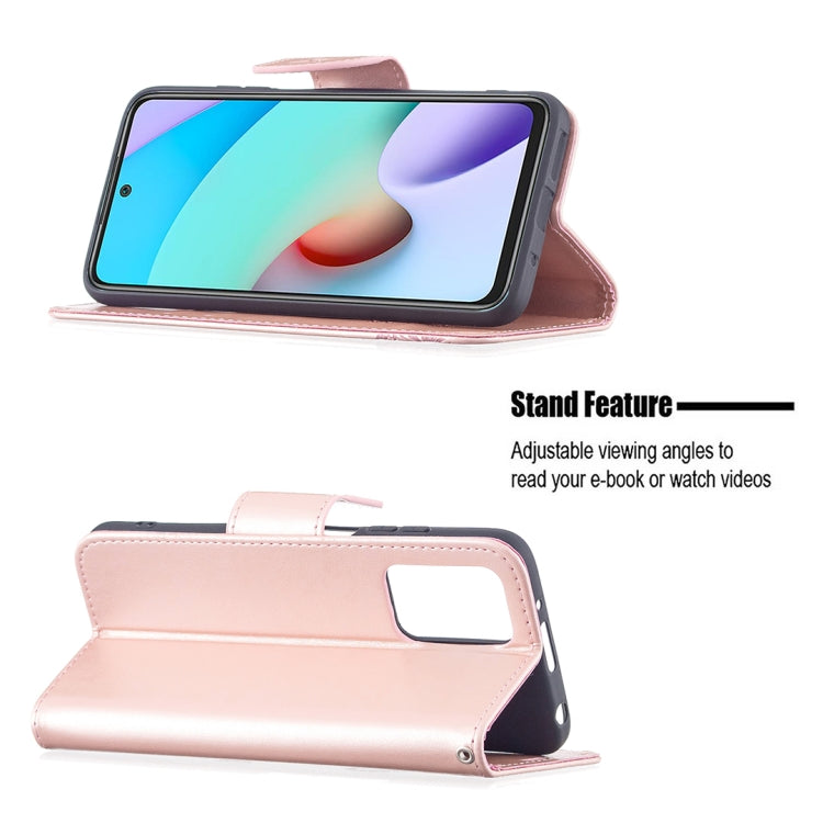 Pink leather phone wallet case with flip stand feature and viewing angles support.