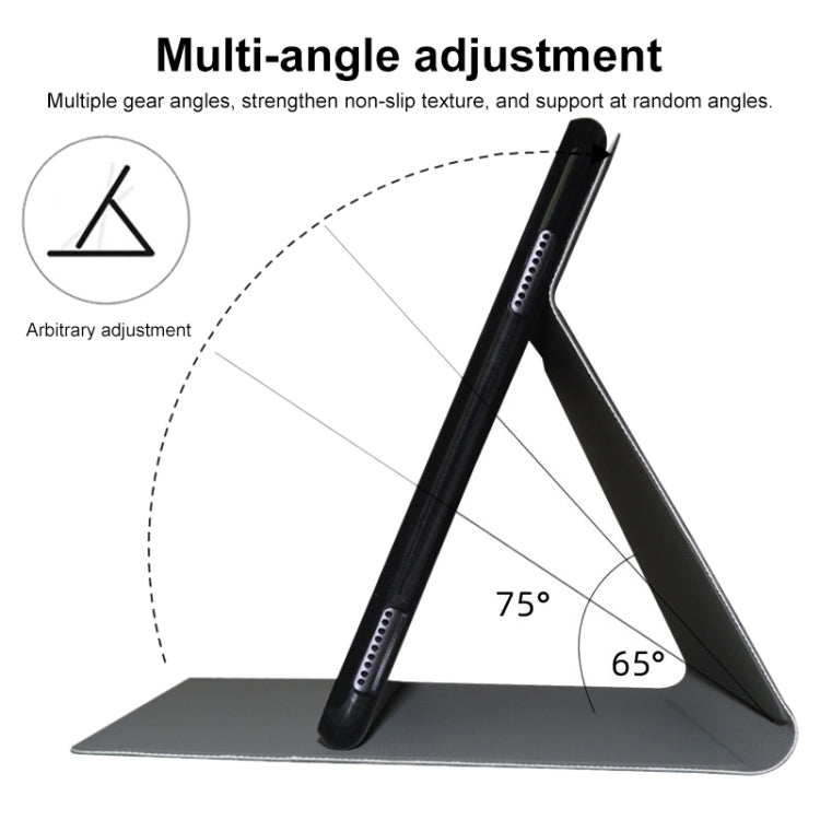 PU leather tablet case with multi-angle stand for adjustable viewing positions