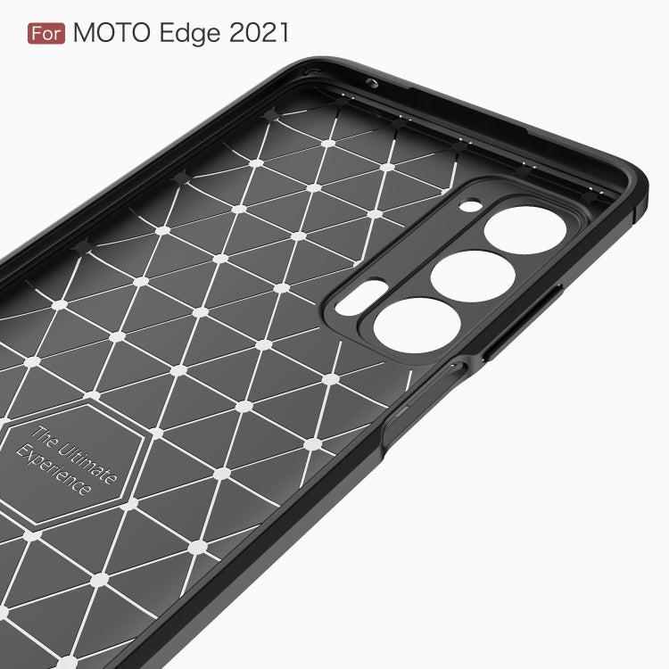 TPU phone case inner shell for Moto Edge 2021 with cutouts and molded support pattern