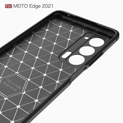 TPU phone case inner shell for Moto Edge 2021 with cutouts and molded support pattern