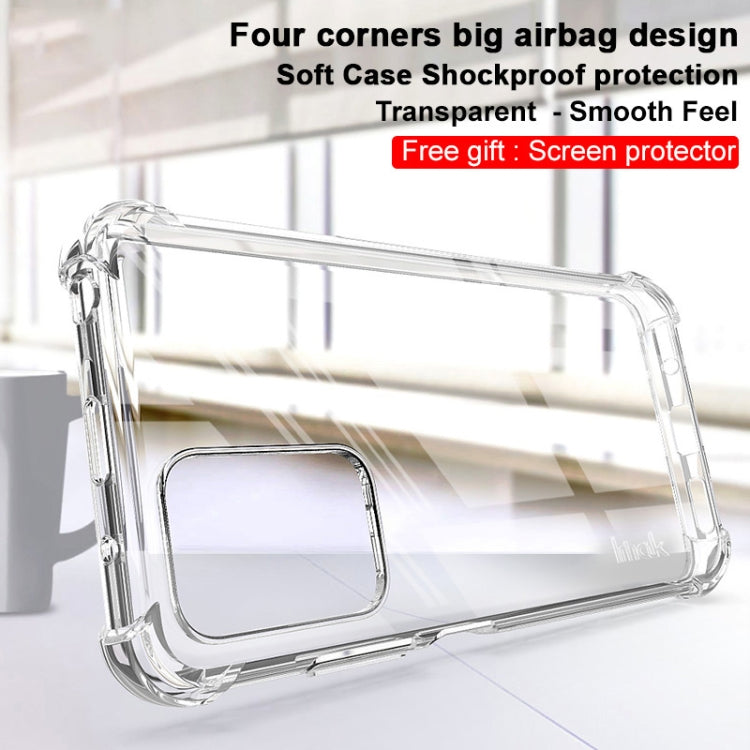 Transparent TPU phone case with raised corners and shockproof airbag design