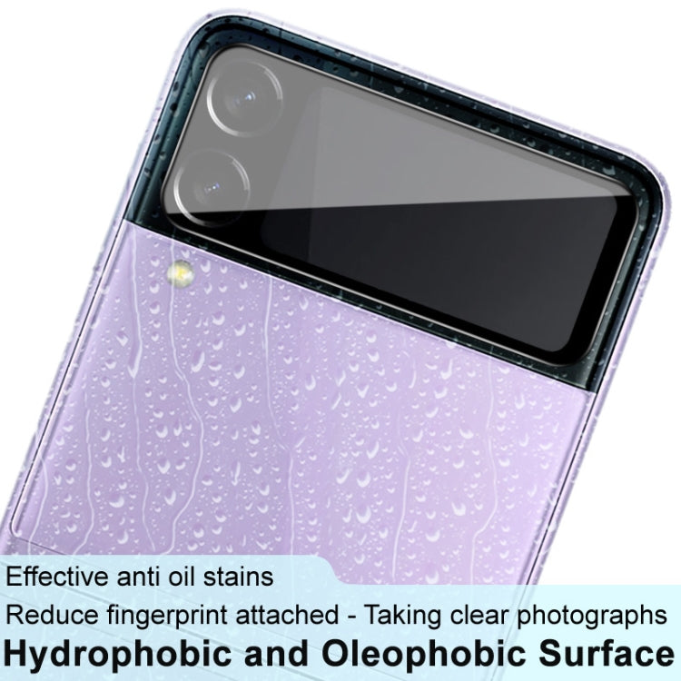 Rear camera lens glass film close-up, hydrophobic coating, black version for Z Flip3 5G