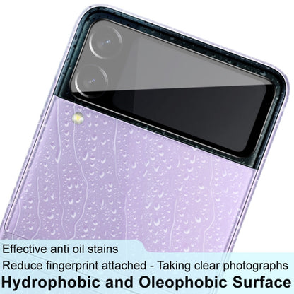 Rear camera lens glass film close-up, hydrophobic coating, black version for Z Flip3 5G