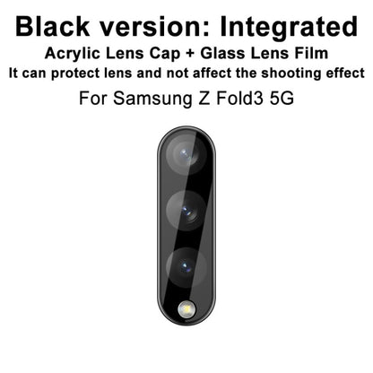 Black integrated lens cap with camera lens glass film, showing lens cutouts