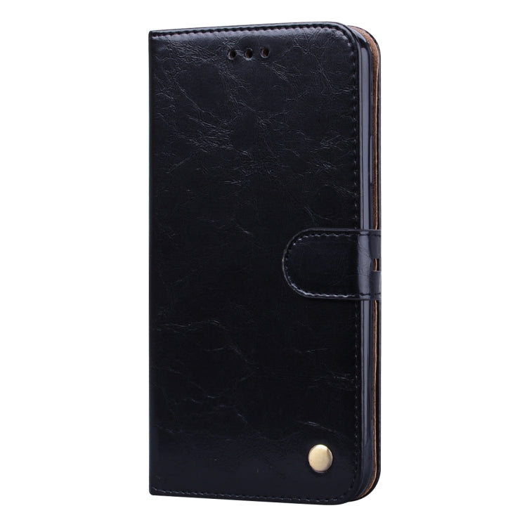 Black leather flip phone case with side clasp and magnetic snap closure