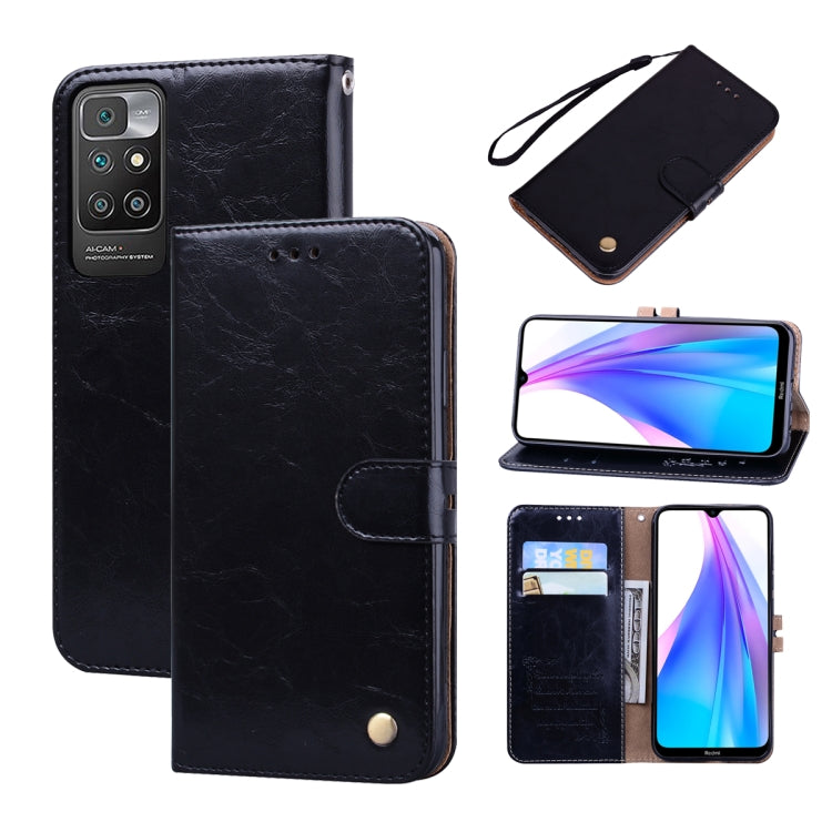 Black wallet-style flip leather phone case with folio strap and card holder window