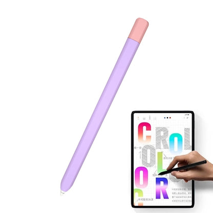 Stylus pen protective case, purple body with pink cap and fine tip
