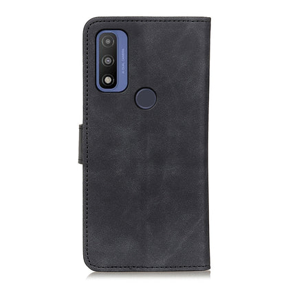 Dark black PU/TPU flip phone wallet case with camera cutouts and side button opening