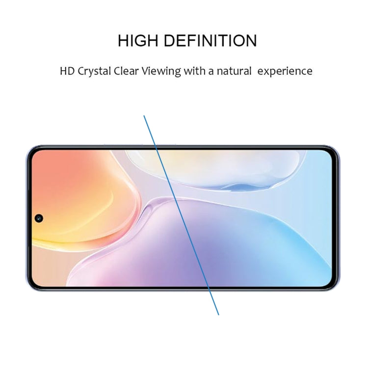 2.5D curved-edge tempered glass screen protector, clear full coverage