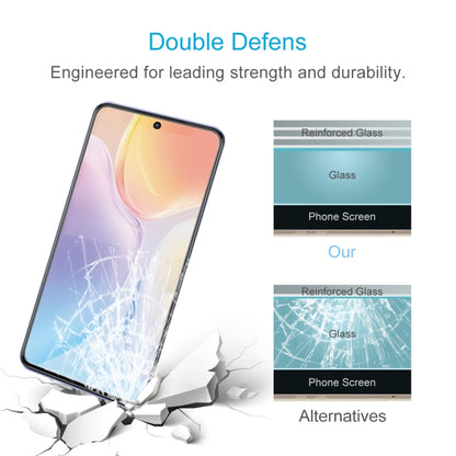 Tempered glass screen protector with reinforced glass layer and shatter-resistant design