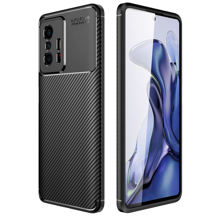 Black carbon fiber texture shockproof TPU phone case with camera and cutouts