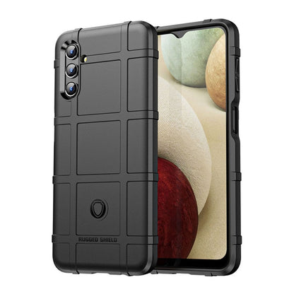 Shockproof TPU phone case, dark black rugged back with cutouts and raised edges
