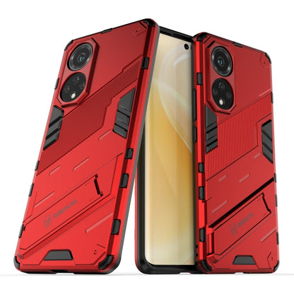 Red 2-in-1 armor phone case, showing back and side protection for Huawei nova 9