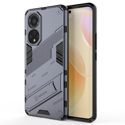Gray shockproof phone case with dual-layer armor for Huawei nova 9