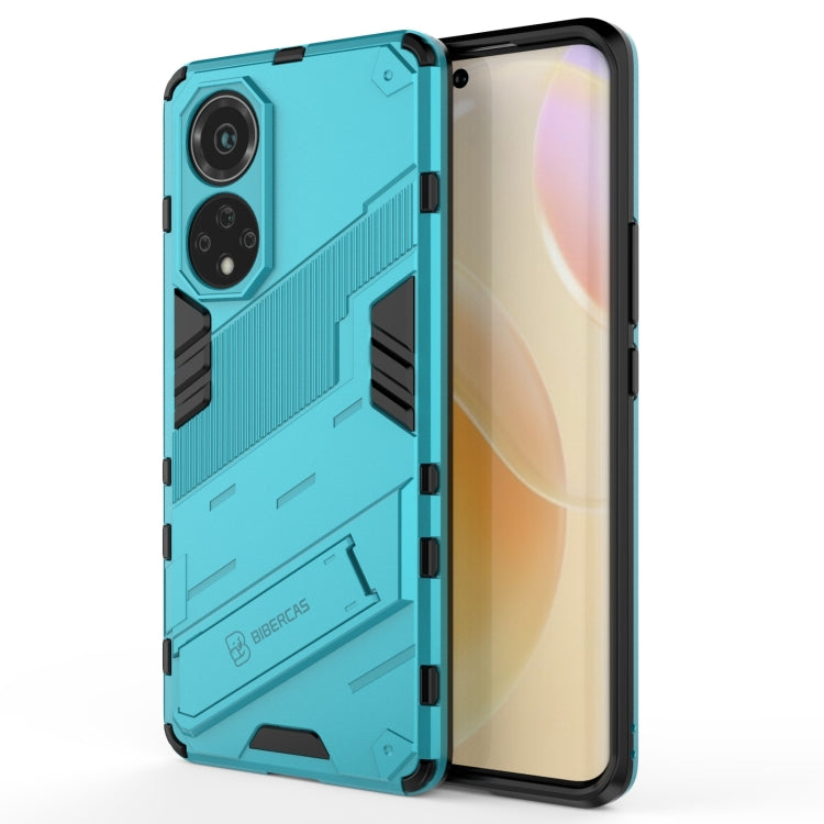 Shockproof TPU phone case for Huawei nova 9, teal blue rugged armor design