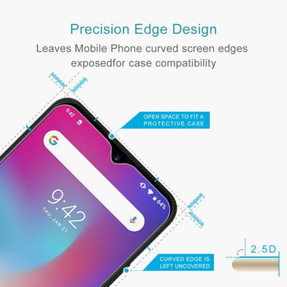 Tempered glass screen protector with curved-edge design for a phone display