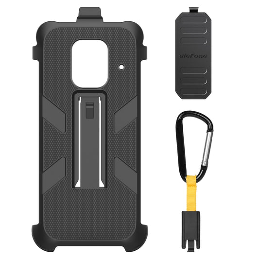 Black rugged protective phone case with back clip and textured TPU+PC body