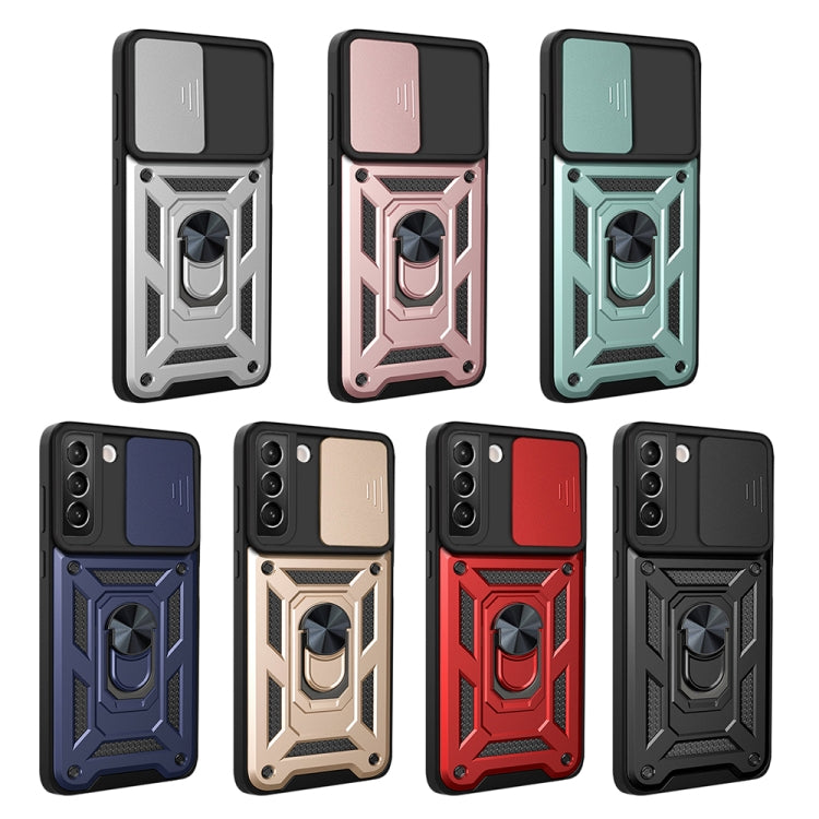 Phone cases in multiple colors with sliding camera cover and ring kickstand