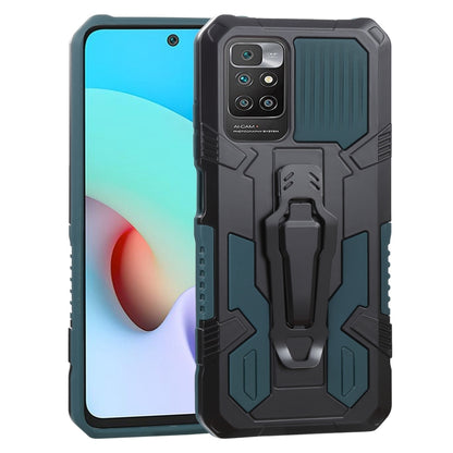 Shockproof rugged phone case, black with teal accent panels and armored grip texture