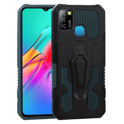 Shockproof protective phone case with rugged black TPU + PC armor design
