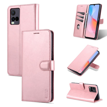 Rose pink leather flip phone case with card slots and stitched magnetic flap