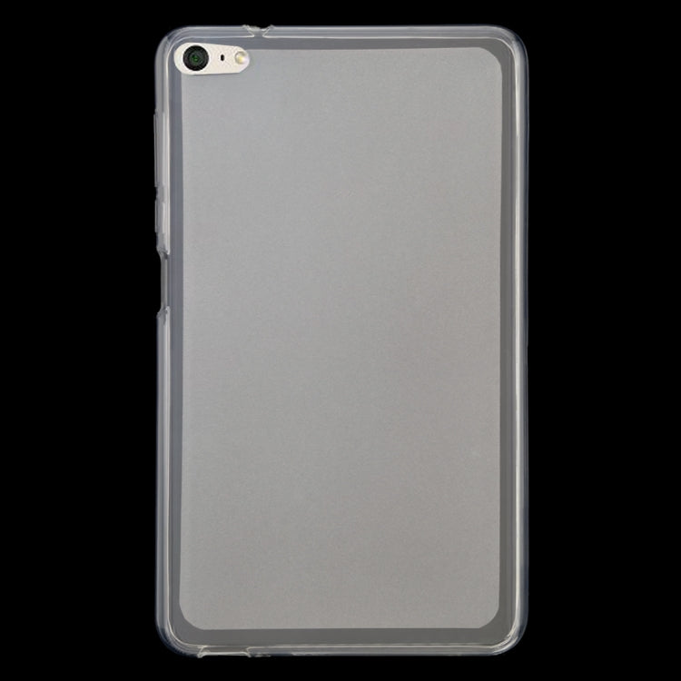 Transparent TPU tablet case, clear front cover with protective raised corners