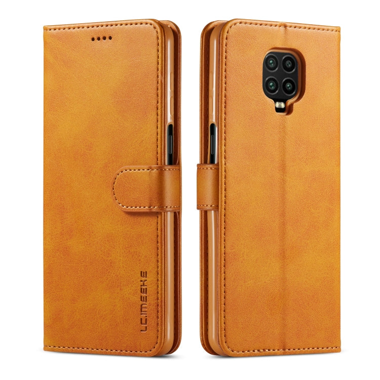 Tan textured leather flip phone case with card holder and camera cutouts
