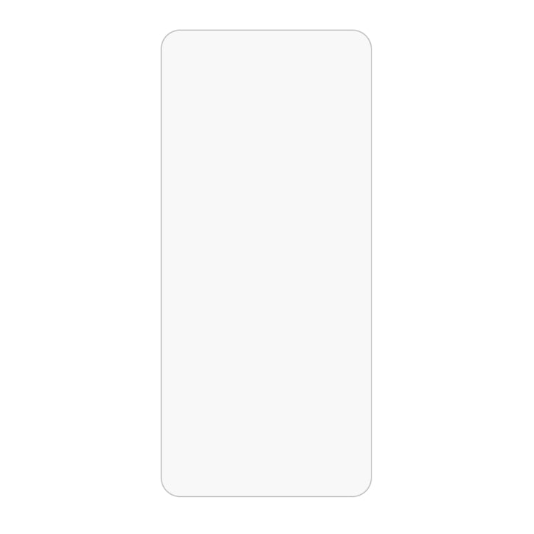 Tempered glass screen protector, clear rectangular film with rounded curved corners