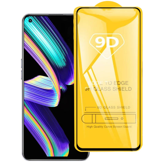 9D tempered glass screen protector film, full glue edge-to-edge for OPPO Realme phones