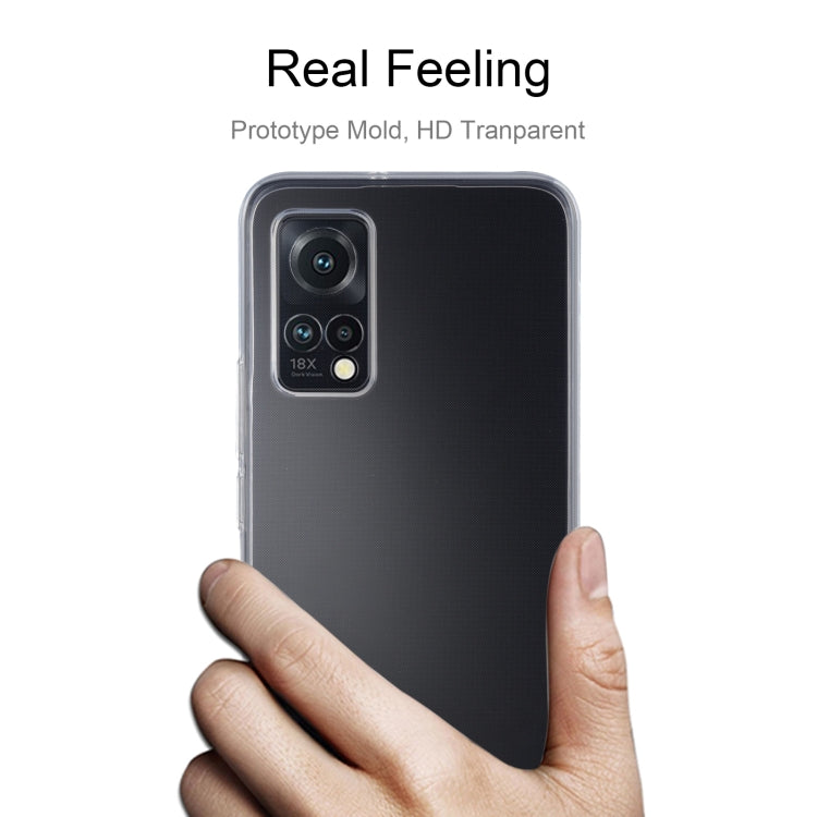 Transparent TPU phone case with raised camera area and slim protective fit