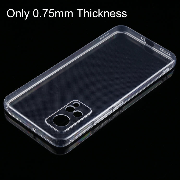 Ultra-slim transparent TPU phone case with camera cutout and thin profile