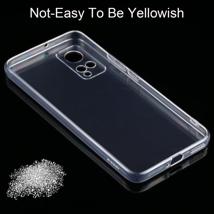 Transparent TPU phone case with thin frame and camera opening on the back
