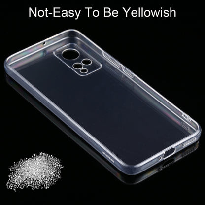 Transparent TPU phone case with thin frame and camera opening on the back