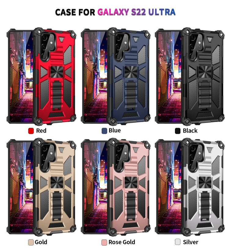 Protective phone cases assortment: red, blue, black, gold, rose gold, silver