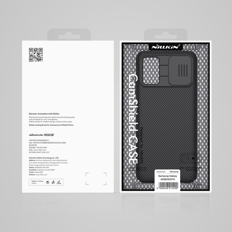 NILLKIN Black Mirror phone case retail box for Samsung Galaxy A03s/A037G, black