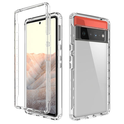Clear transparent phone case with red top camera area and raised edges