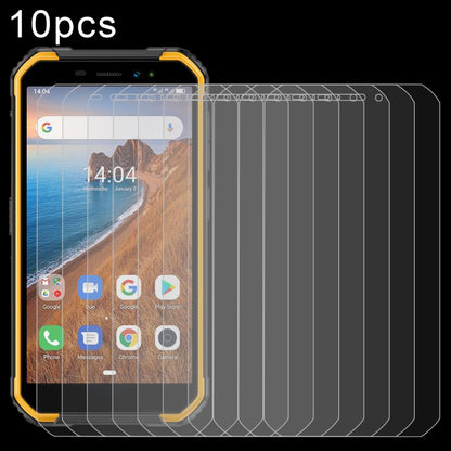 10-pack tempered glass screen protectors with curved edge fit for a smartphone
