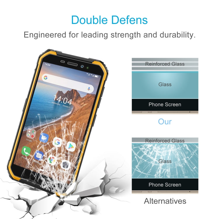 Impact-resistant tempered glass screen protector with reinforced layers, clear display guard
