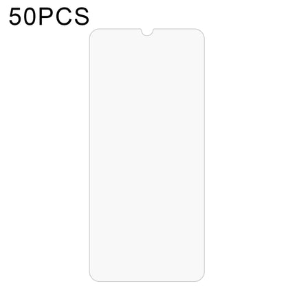 Tempered glass screen protector sheet with top notch cutout, clear protective glass