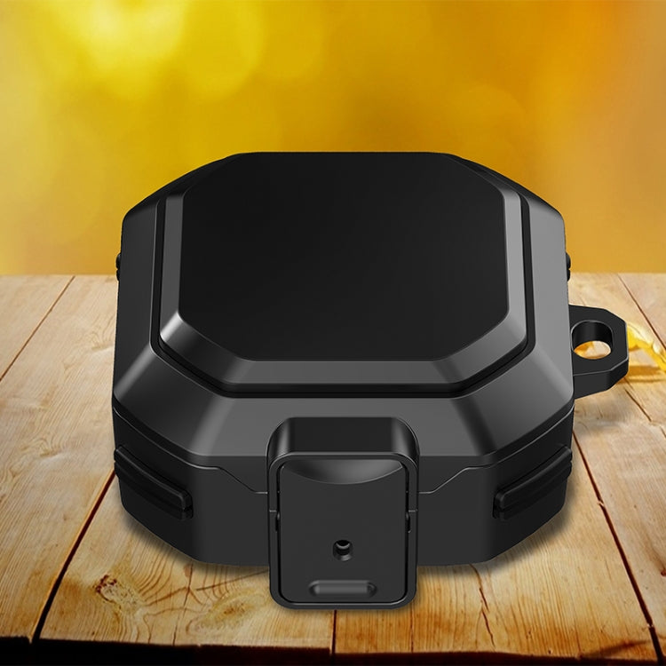 Black anti-fall earphone protective case with switch for Galaxy Buds