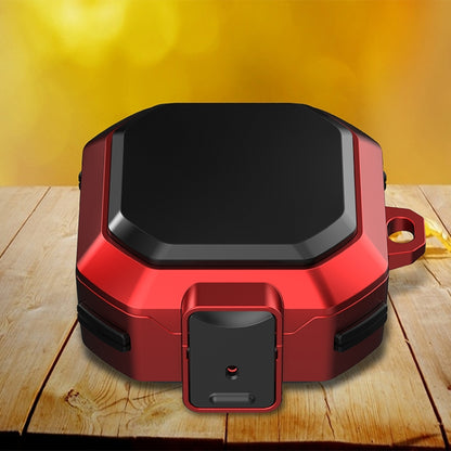 Red anti-fall earphone protective case with switch for Galaxy Buds