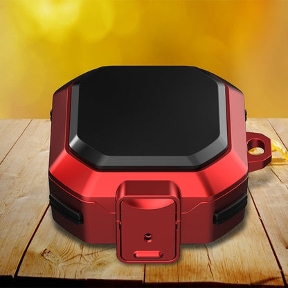 Red anti-fall earphone protective case with red front switch