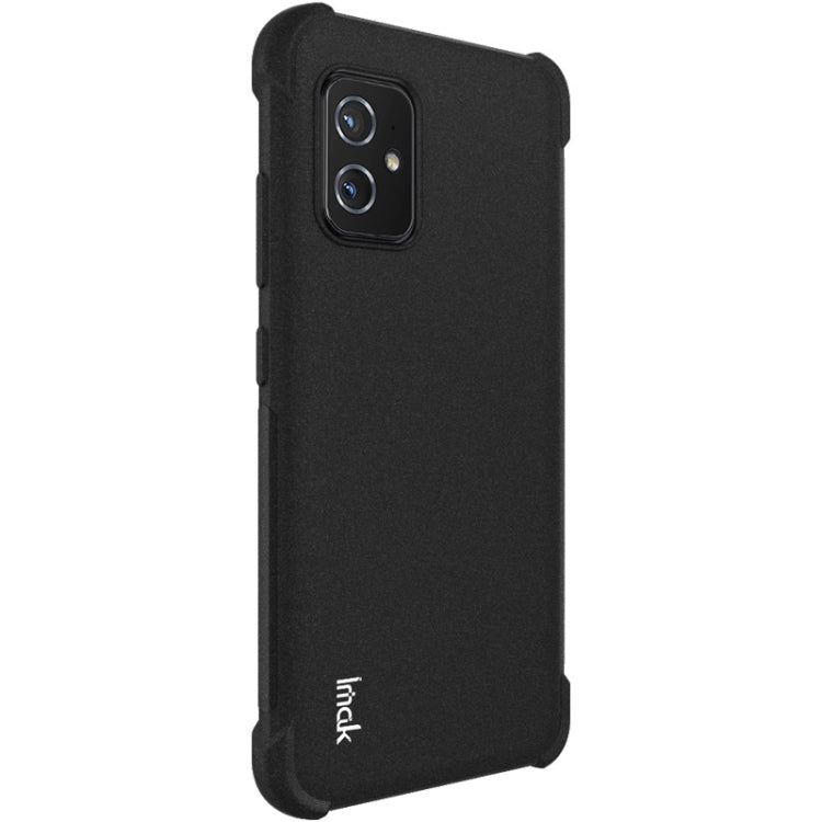 Matte black TPU phone case with camera cutout and corner shock-absorbing guards