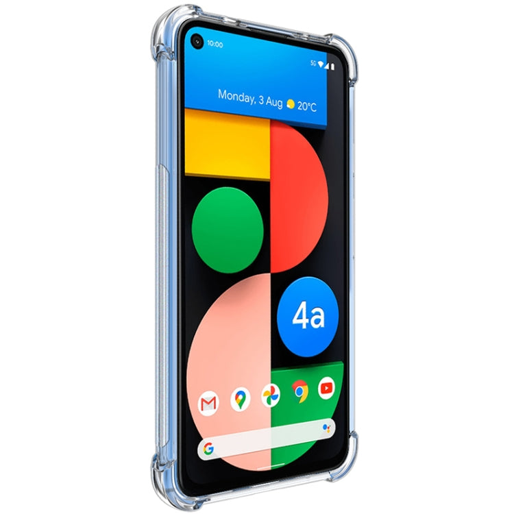 Clear shockproof TPU phone case with screen protector, anti-impact corner design